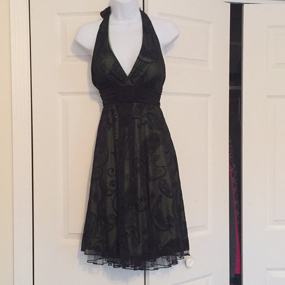 Halter Cocktail Dress - Picture 2 of 7